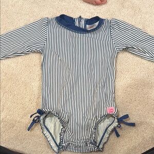 Navy Striped Kids swim